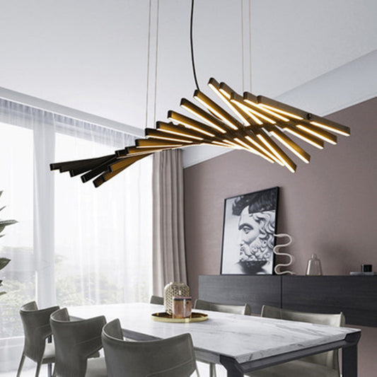 Fashion Fishbone Shape Office Strip Lamps