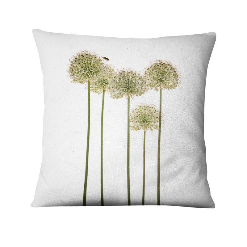 Floral Digital Print Pillowcase Green Plant Cushion Cover